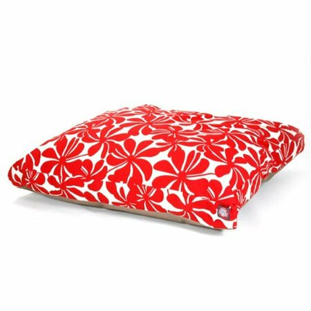 RIVER SOAP CO MajesticPet  42 x 50 in. Plantation Rectangle Pet Bed, Red MA331133